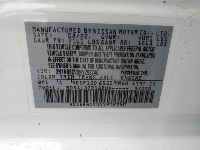 Photo 11 VIN: 3N1AB8CV0NY292740 - NISSAN SENTRA SV 