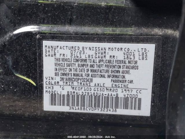 Photo 8 VIN: 3N1AB8CV0PY323438 - NISSAN SENTRA 