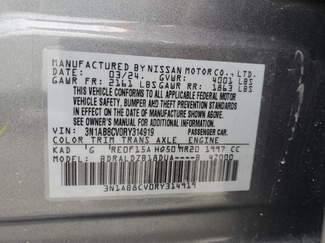 Photo 12 VIN: 3N1AB8CV0RY314919 - NISSAN SENTRA SV 