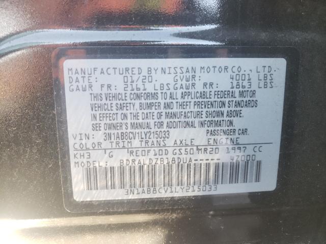 Photo 9 VIN: 3N1AB8CV1LY215033 - NISSAN SENTRA SV 