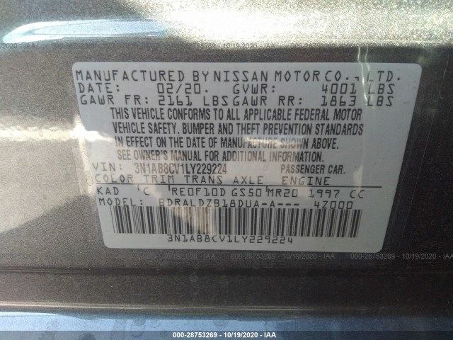 Photo 8 VIN: 3N1AB8CV1LY229224 - NISSAN SENTRA 