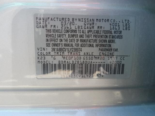 Photo 9 VIN: 3N1AB8CV1LY238974 - NISSAN SENTRA SV 