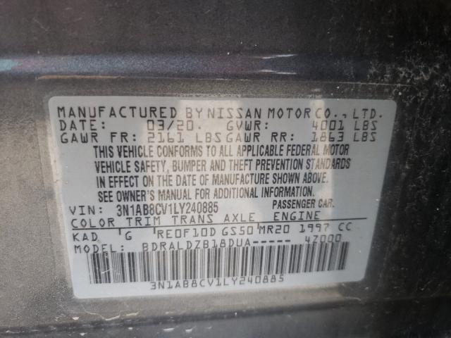 Photo 9 VIN: 3N1AB8CV1LY240885 - NISSAN SENTRA SV 