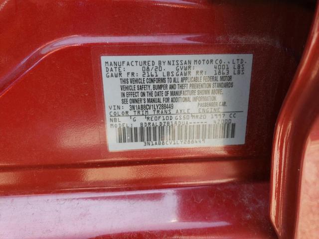 Photo 11 VIN: 3N1AB8CV1LY288449 - NISSAN SENTRA 