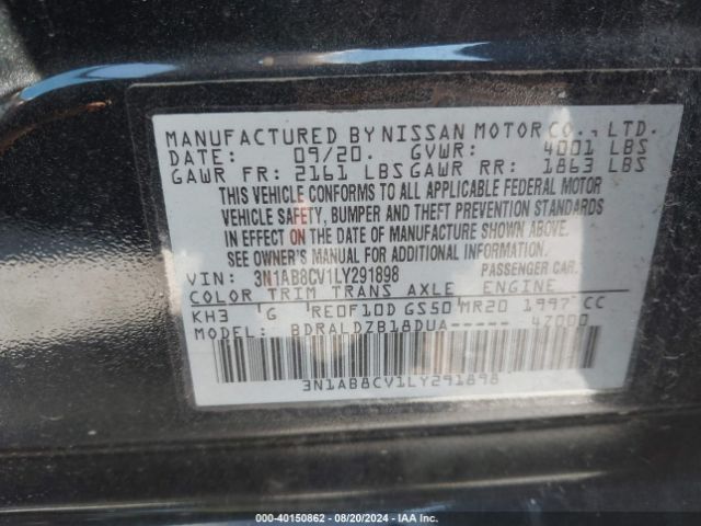 Photo 8 VIN: 3N1AB8CV1LY291898 - NISSAN SENTRA 