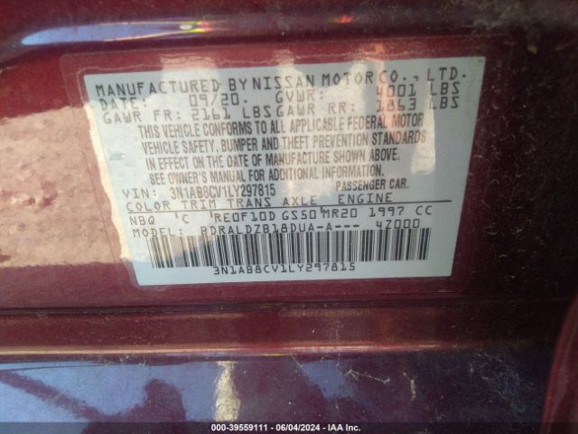 Photo 8 VIN: 3N1AB8CV1LY297815 - NISSAN SENTRA 