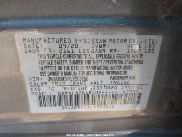 Photo 8 VIN: 3N1AB8CV1LY303256 - NISSAN SENTRA 