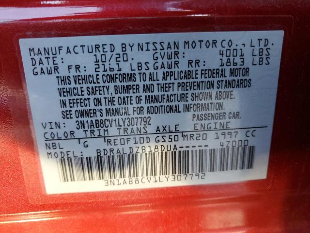 Photo 11 VIN: 3N1AB8CV1LY307792 - NISSAN SENTRA 