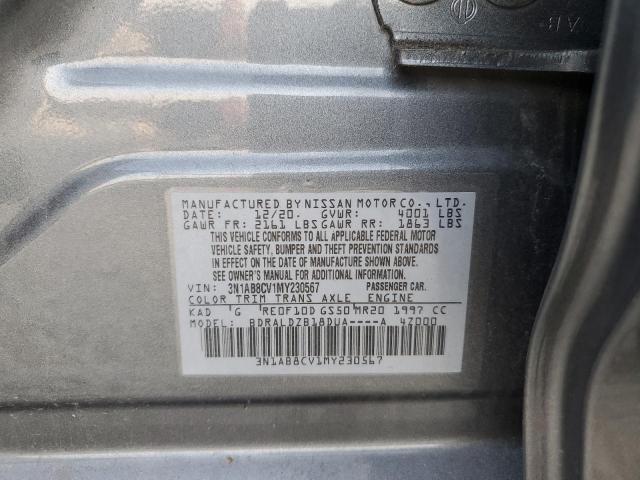 Photo 12 VIN: 3N1AB8CV1MY230567 - NISSAN SENTRA SV 