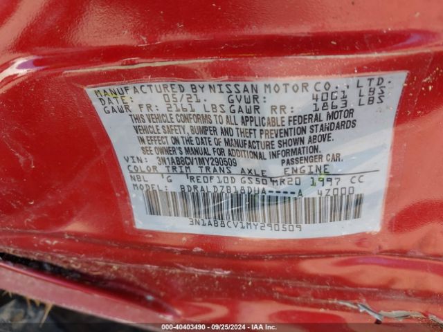 Photo 8 VIN: 3N1AB8CV1MY290509 - NISSAN SENTRA 