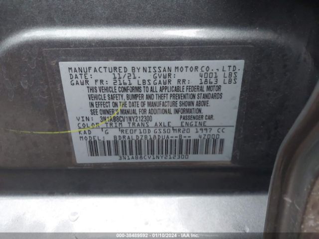 Photo 8 VIN: 3N1AB8CV1NY212300 - NISSAN SENTRA 