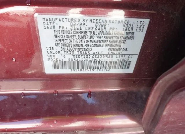 Photo 8 VIN: 3N1AB8CV1NY245362 - NISSAN SENTRA 