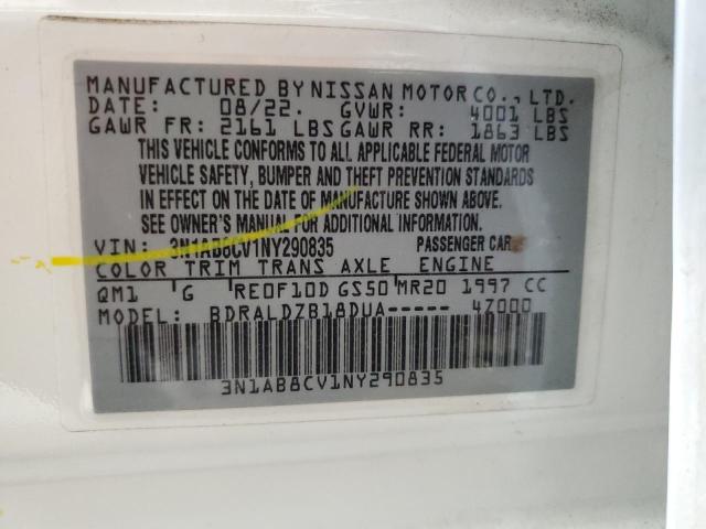 Photo 11 VIN: 3N1AB8CV1NY290835 - NISSAN SENTRA SV 