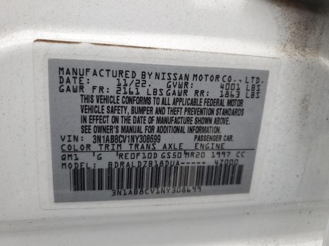 Photo 11 VIN: 3N1AB8CV1NY308699 - NISSAN SENTRA 