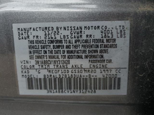 Photo 11 VIN: 3N1AB8CV1NY312428 - NISSAN SENTRA SV 