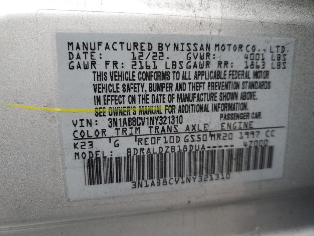 Photo 11 VIN: 3N1AB8CV1NY321310 - NISSAN SENTRA 