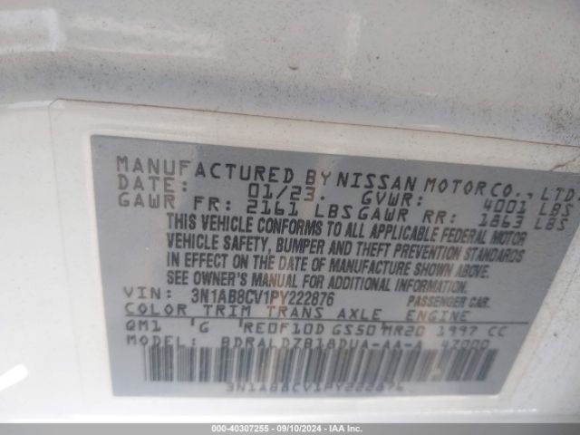 Photo 8 VIN: 3N1AB8CV1PY222876 - NISSAN SENTRA 