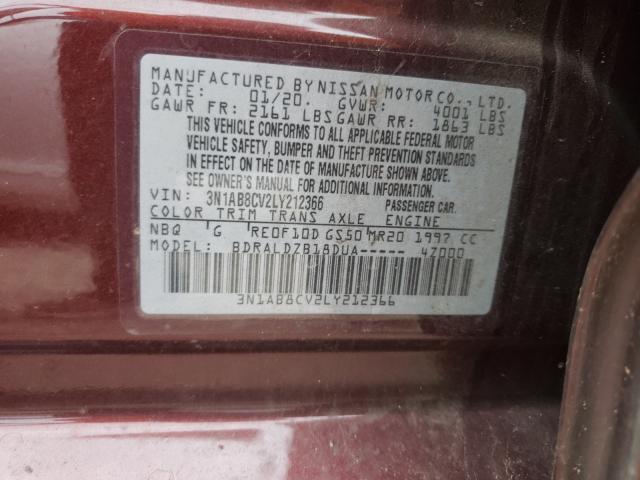 Photo 9 VIN: 3N1AB8CV2LY212366 - NISSAN SENTRA SV 