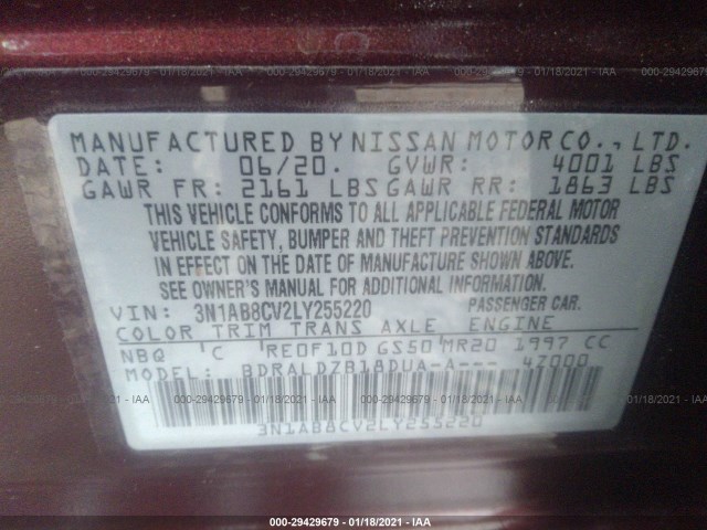 Photo 8 VIN: 3N1AB8CV2LY255220 - NISSAN SENTRA 