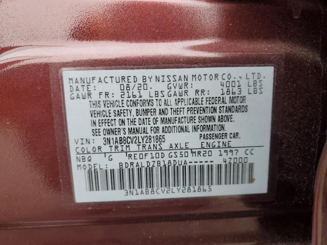 Photo 11 VIN: 3N1AB8CV2LY281865 - NISSAN SENTRA 