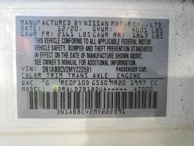 Photo 11 VIN: 3N1AB8CV2MY222591 - NISSAN SENTRA SV 