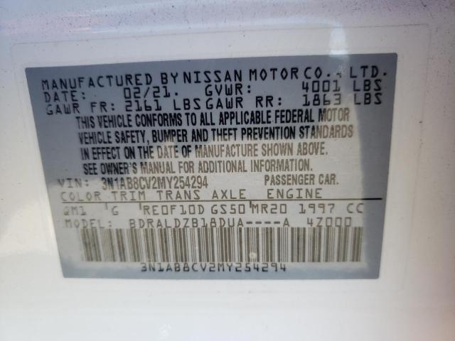 Photo 11 VIN: 3N1AB8CV2MY254294 - NISSAN SENTRA SV 