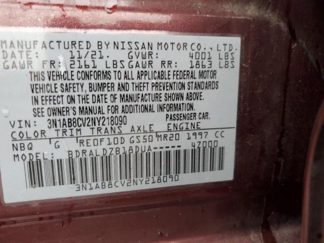 Photo 12 VIN: 3N1AB8CV2NY218090 - NISSAN SENTRA SV 