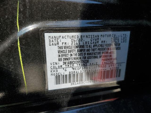 Photo 11 VIN: 3N1AB8CV2NY274238 - NISSAN SENTRA SV 