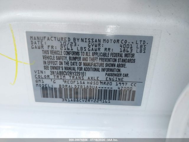 Photo 8 VIN: 3N1AB8CV2RY229161 - NISSAN SENTRA 