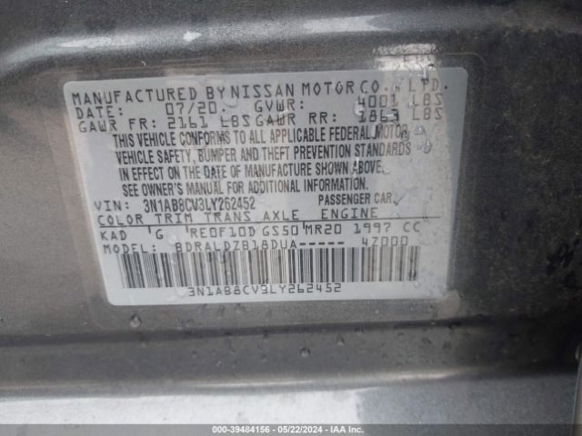 Photo 8 VIN: 3N1AB8CV3LY262452 - NISSAN SENTRA 