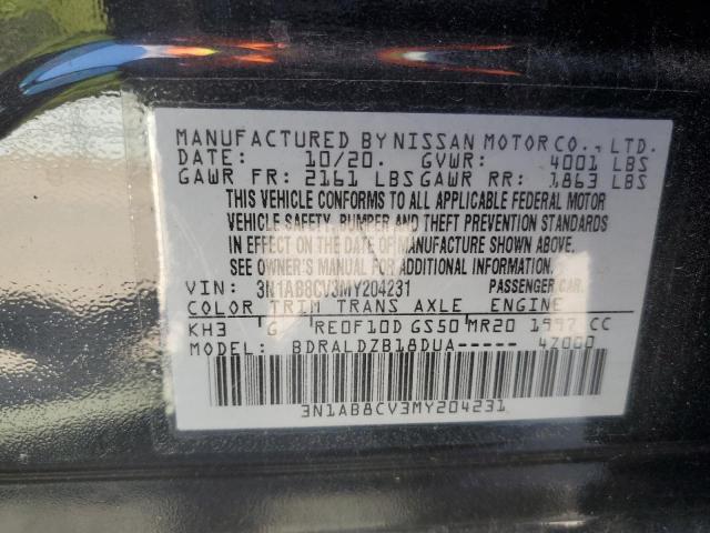 Photo 12 VIN: 3N1AB8CV3MY204231 - NISSAN SENTRA SV 