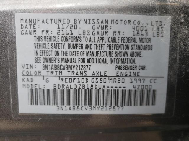 Photo 11 VIN: 3N1AB8CV3MY212877 - NISSAN SENTRA SV 