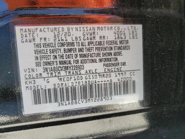 Photo 11 VIN: 3N1AB8CV3MY228903 - NISSAN SENTRA SV 