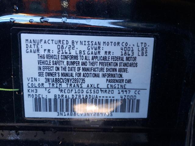 Photo 12 VIN: 3N1AB8CV3NY289735 - NISSAN SENTRA SV 