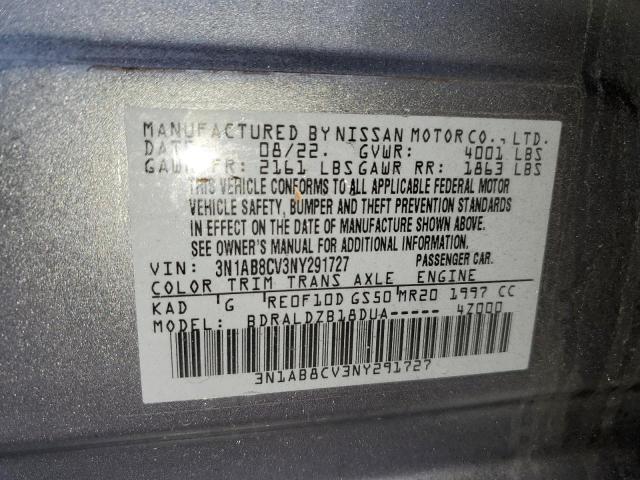 Photo 11 VIN: 3N1AB8CV3NY291727 - NISSAN SENTRA SV 