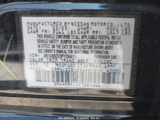 Photo 8 VIN: 3N1AB8CV3PY284411 - NISSAN SENTRA 