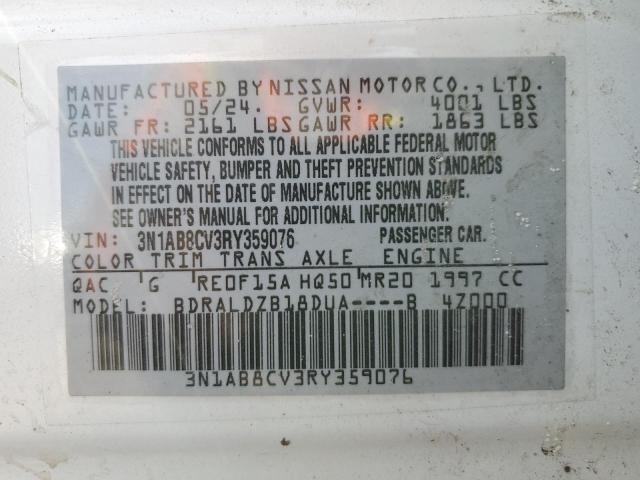 Photo 12 VIN: 3N1AB8CV3RY359076 - NISSAN SENTRA SV 