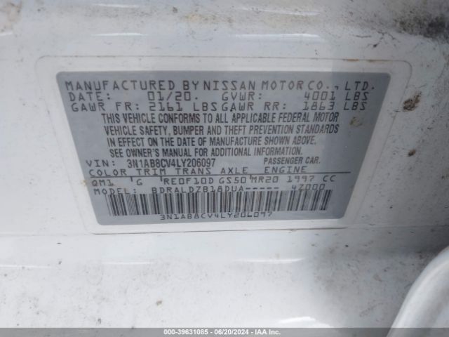 Photo 8 VIN: 3N1AB8CV4LY206097 - NISSAN SENTRA 