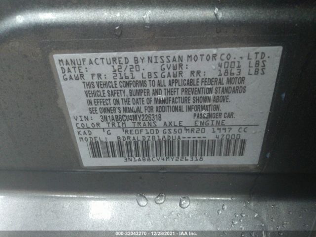 Photo 8 VIN: 3N1AB8CV4MY226318 - NISSAN SENTRA 