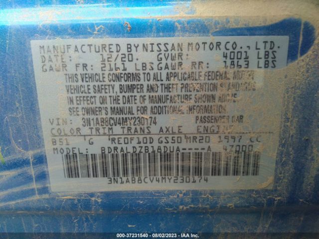 Photo 8 VIN: 3N1AB8CV4MY230174 - NISSAN SENTRA 