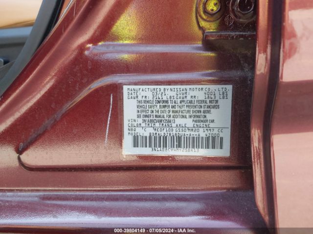 Photo 8 VIN: 3N1AB8CV4MY258413 - NISSAN SENTRA 