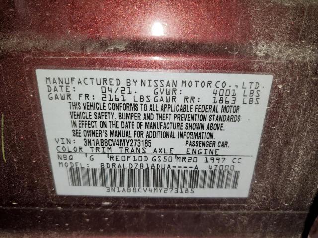 Photo 11 VIN: 3N1AB8CV4MY273185 - NISSAN SENTRA 