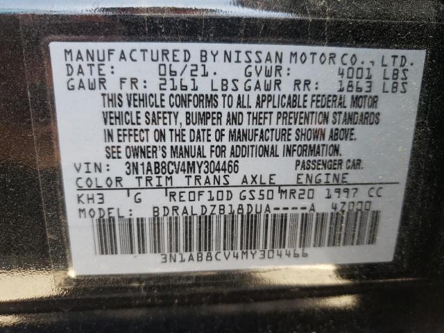 Photo 9 VIN: 3N1AB8CV4MY304466 - NISSAN SENTRA SV 