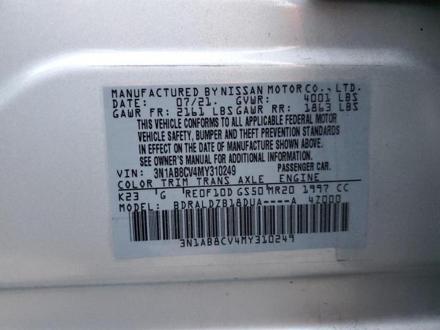 Photo 12 VIN: 3N1AB8CV4MY310249 - NISSAN SENTRA 