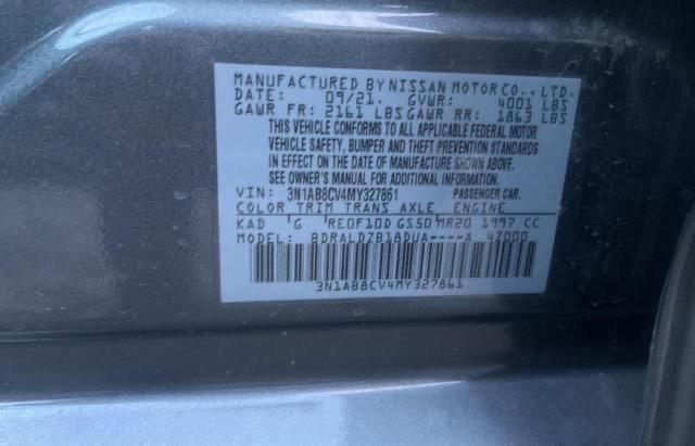 Photo 9 VIN: 3N1AB8CV4MY327861 - NISSAN SENTRA 