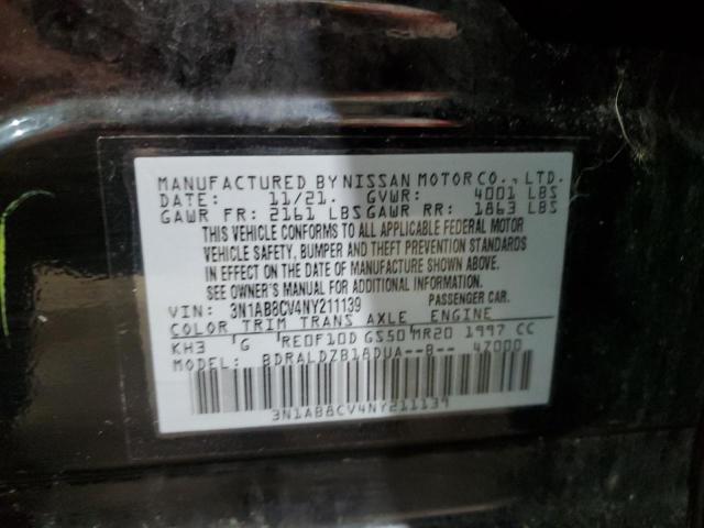 Photo 12 VIN: 3N1AB8CV4NY211139 - NISSAN SENTRA 