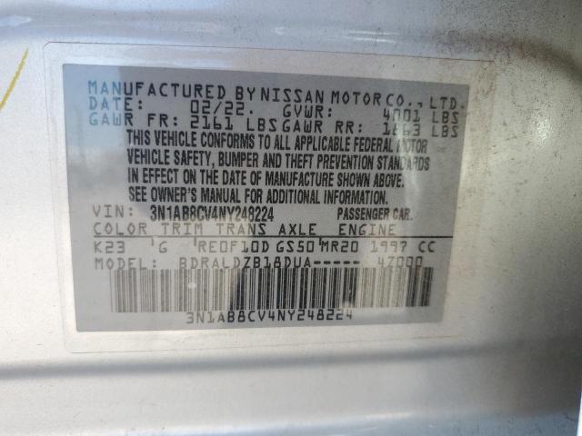 Photo 12 VIN: 3N1AB8CV4NY248224 - NISSAN SENTRA SV 