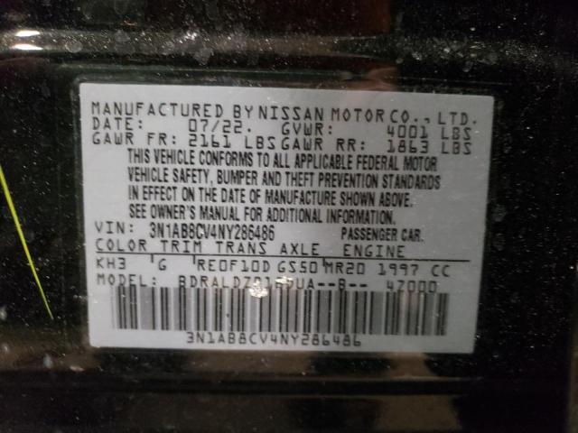 Photo 11 VIN: 3N1AB8CV4NY286486 - NISSAN SENTRA SV 