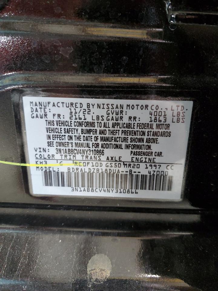 Photo 12 VIN: 3N1AB8CV4NY310866 - NISSAN SENTRA 