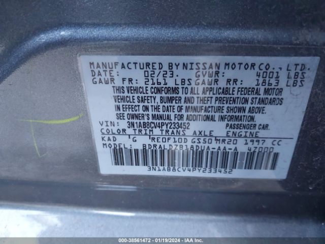 Photo 8 VIN: 3N1AB8CV4PY233452 - NISSAN SENTRA 